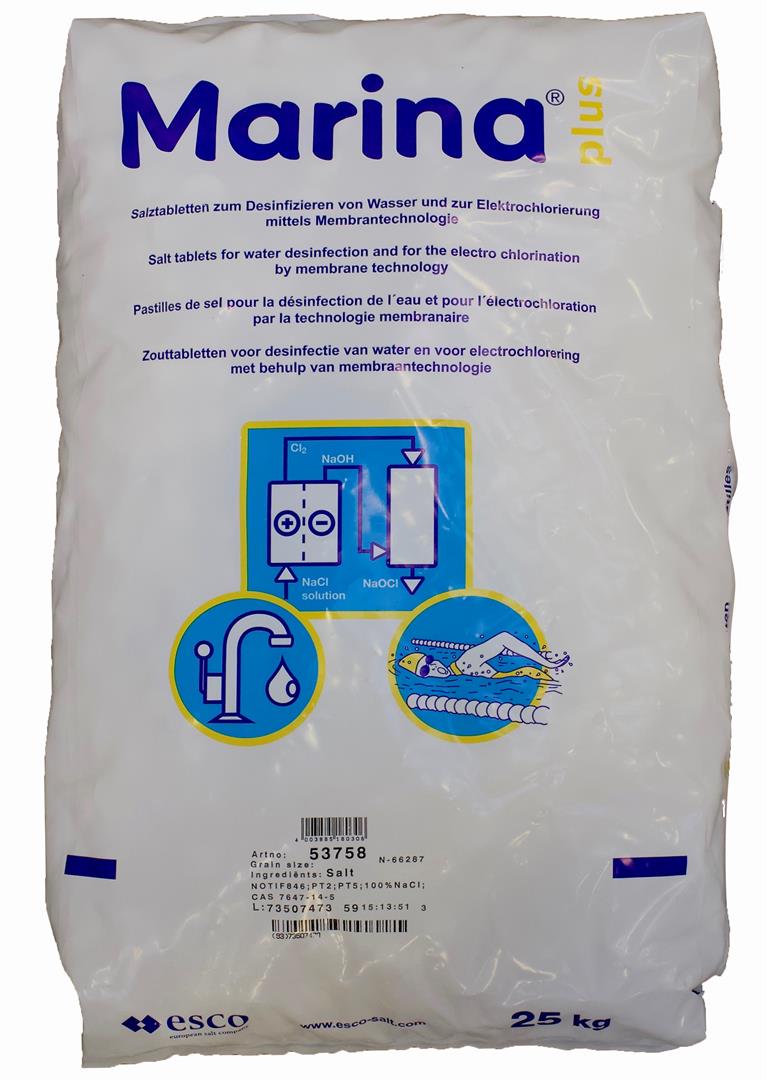 Marina 500kg 20 x 25kg €12,37 per zak | Frygon Zout